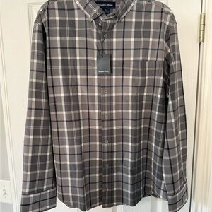 Mizzen+Main Charcoal Checkered Men's Shirt